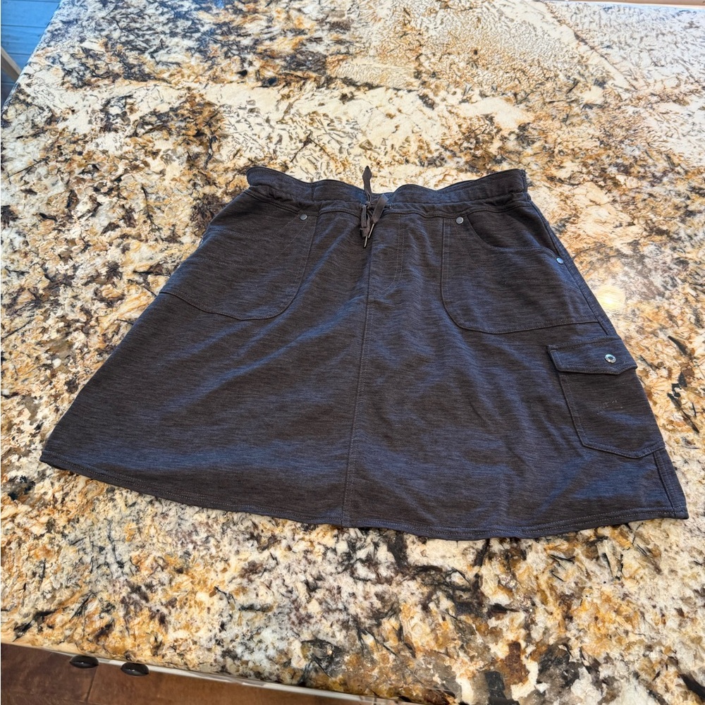 Kuhl Gray Mini A-line Cargo Skort